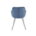 thumbnail image 2 of Topline Home Furnishings Dining Arm Chair, Velvet & Chrome Legs, 2 of 6