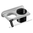 thumbnail image 1 of Menen Hair Dryer Holder Wall Mounted Hair Dryer Hanging Rack With Organizer Cup Storage Rack, 1 of 8
