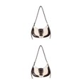 thumbnail image 4 of Ruiboury Convenient And Practical Ladies Underarm Bags For Busy Women Large Capacity brown 2Set, 4 of 6