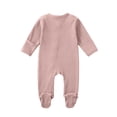 thumbnail image 5 of EGNMCR Rompers pour Enfants Tout-Petits Garçons Filles Mode Confortable Couleur Unie Fermeture Éclair Manches Longues Ramper Kid Rompers, 5 of 5