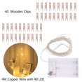 thumbnail image 1 of Boc 2/4M Photo Clip Holder LED Strings Light Christmas Wedding Party Home Decoration, 1 of 10