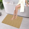 thumbnail image 1 of Fridja Washable Bathroom Mat, Memory Foam Bath Mat for Bathroom, Absorbent Bathroom Rug Non-Slip Rubber Back, 15.7''x23.6'', Khaki, 1 of 5