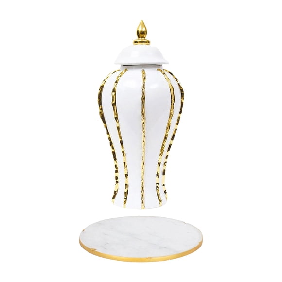 DOLITY Ceramic Flower Vase Porcelain Vase Table Centerpiece Ornament Home Decor For The S Gold