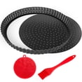 thumbnail image 1 of Gutsdoor 11 Inch Round Quiche Pan, Nonstick Tart & Quiche Dish with Removable Bottom for Easy Release, Fluted Pie Plate for Baking, Kitchen Essentials for Holiday Baking and Thanksgiving, 1 of 7