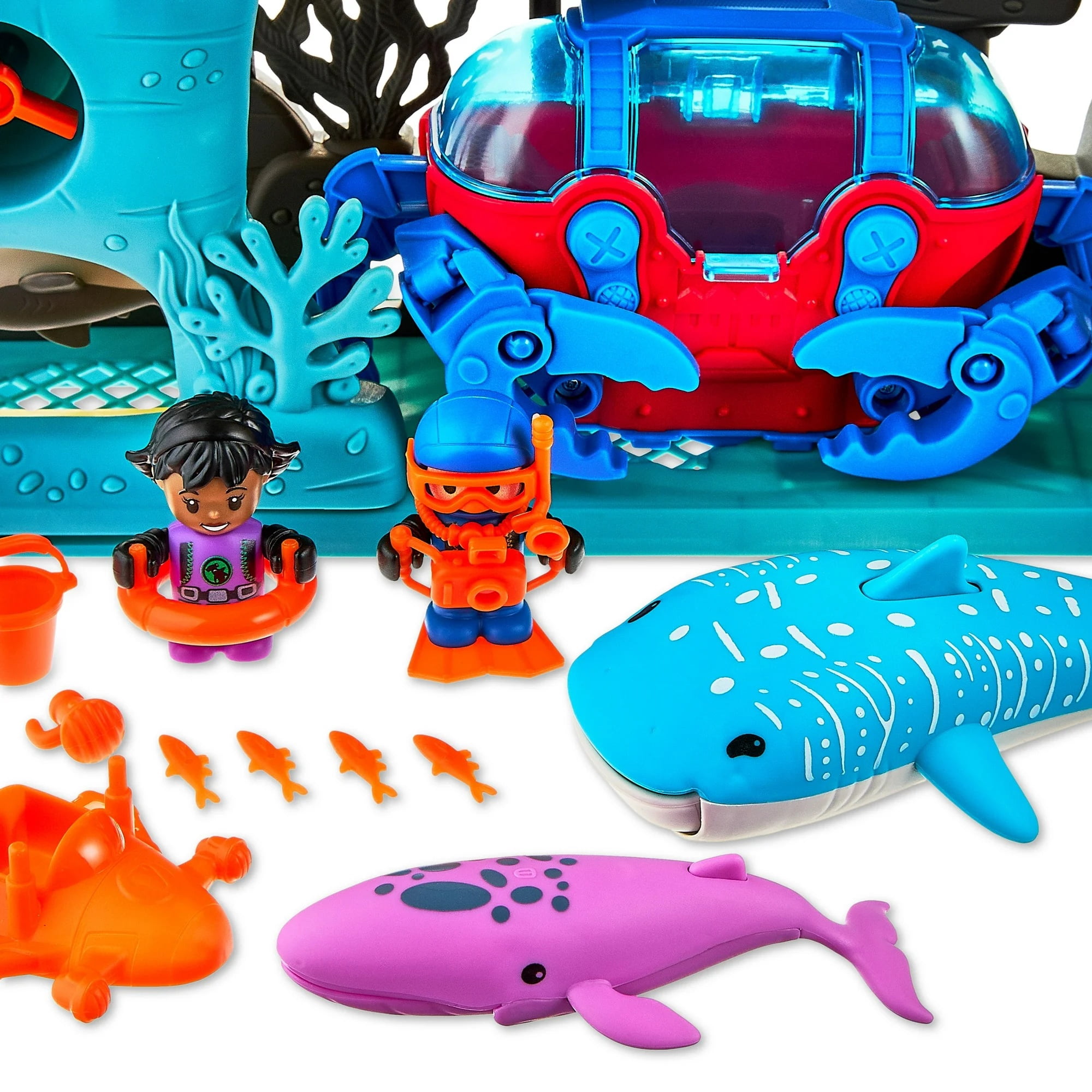 Kid Connection Ocean Adventure Playset with Light & Sound, 22 Pieces