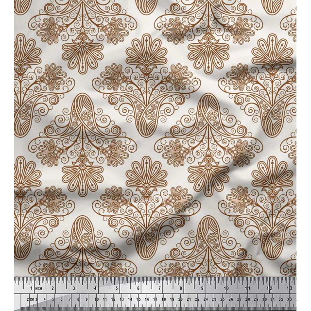 Soimoi Rayon Fabric Swirls & Paisley Fabric Prints By Yard 42 Inch Wide
