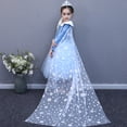 thumbnail image 2 of HAWEE Winter Elsa Snow Princess Adventure Costume for Girls Snow Queen Theme Party Dress up, 2 of 7