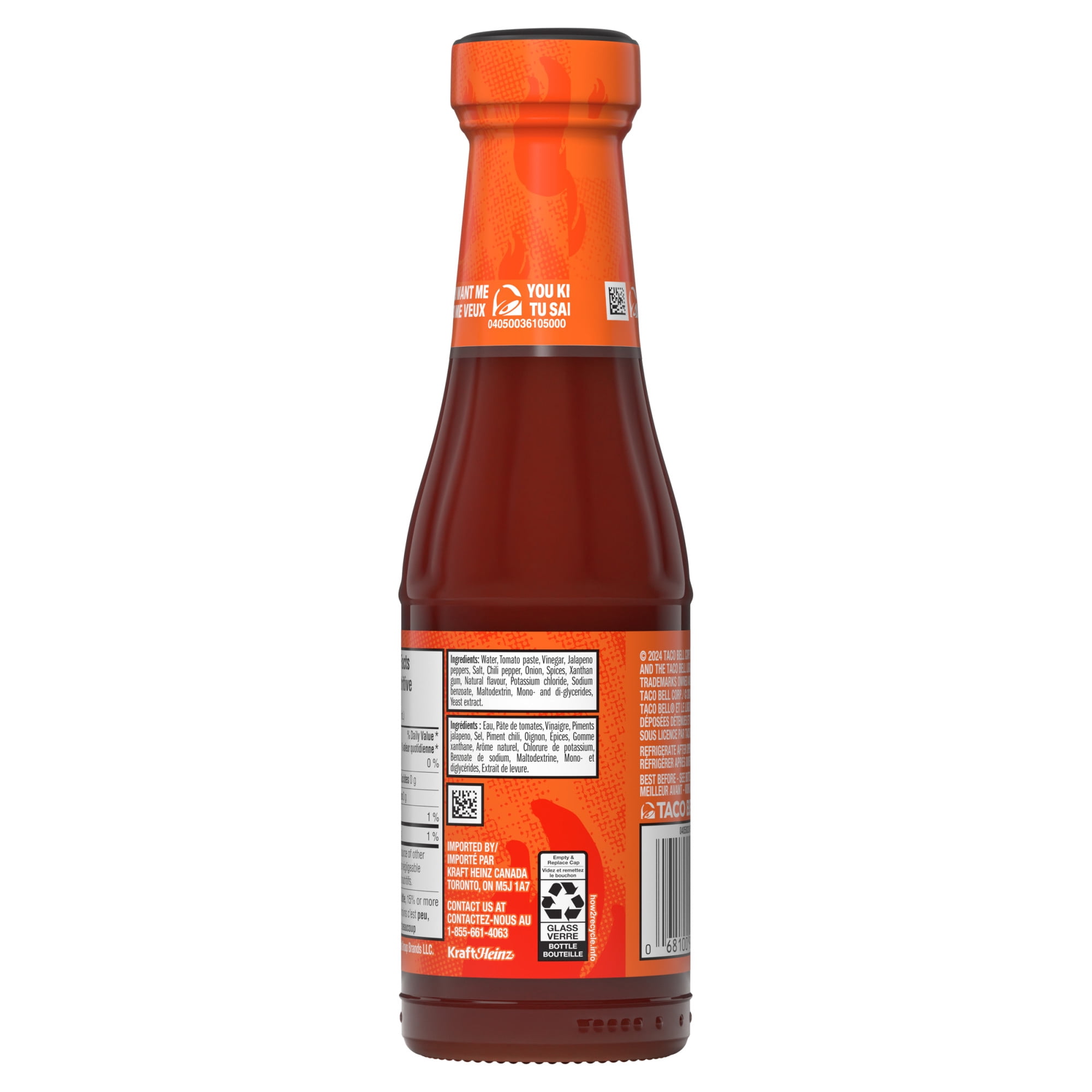 Sauce Piquante, Bouteille