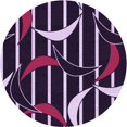 thumbnail image 1 of Ahgly Company Tapis de Zone Rond d'Intérieur Lavable à la Machine, Style Transitionnel, Lavande Violet, 6 Pieds Rond, 1 of 7