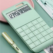 Yrmaups Solar Powered Calculator for Study, Large Display with Big Buttons, 12-Digit Desktop Calculator for Office, Study, Home, Business