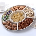 thumbnail image 4 of ZZkhGO Plateau à Collations Divisé, Boîte de Rangement à Compartiments pour Fruits et Bonbons, Plateau de Noix et Fruits Secs pour Table Basse Domestique, 4 of 7