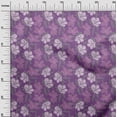 thumbnail image 3 of oneOone Velvet Purple Fabric Florals Sewing Craft Projects Fabric Prints By Yard 58 Inch Wide, 3 of 4