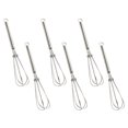 thumbnail image 4 of 6pcs Stainless Steel Mini Egg Beater Hand Cream Whisk Spring Handle Blender Mixer Kitchen Gadget, 4 of 8