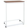 thumbnail image 3 of vidaXL Side Table with Wheels White 55x35x70 cm Engineered Wood, 3 of 4