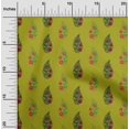thumbnail image 1 of oneOone Polyester Lycra Fabric Leaves & Floral Block Print Fabric By The Yard 56 Inch Wide, 1 of 4