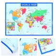 thumbnail image 2 of 2Pcs World Map Children Preschool Poster Household Kids Cognitive Poster, 2 of 7