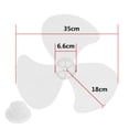 thumbnail image 1 of MYG 16 Inch Household Plastic Fan Blade three Leaves with Nut Cover for Pedestal, 1 of 7