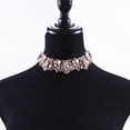 thumbnail image 3 of fastboy Rhinestone Bib Necklace Style With Sparkling Rhinestones Premium Alloy And Rhinestone White, 3 of 6