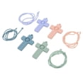 thumbnail image 4 of 4PCS Silicone  For Infant & Baby, Baby   Silicone Teething Relief  Colorful Infant Chew Toy With Lanyard, 4 of 8