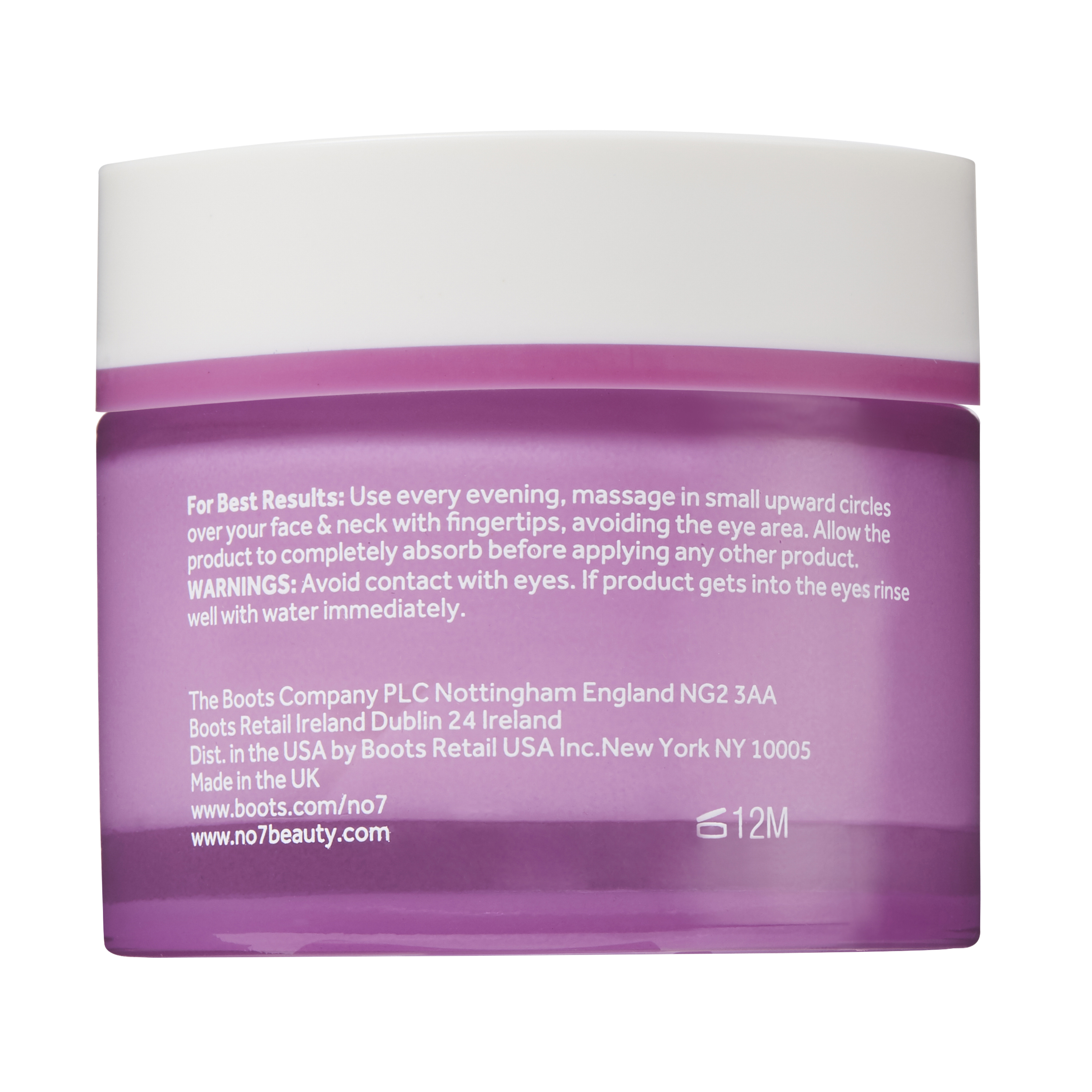 No7 Menopause Skincare Nourishing Overnight Cream with Peptides