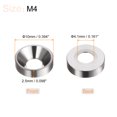thumbnail image 2 of Unique Bargains Lot de 30 Rondelles à Encastrer M4 en Alliage d'Aluminium Anodisé, Gris, 2 of 4