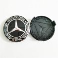 thumbnail image 4 of Mercedes Benz 75mm ABS Hub Caps - 4 Pieces Wheel Center Caps, 4 of 4