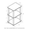 thumbnail image 1 of Furinno Turn-N-Tube 2 Tablettes d'Appoint, Noyer Brun, 1 of 3
