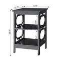 thumbnail image 5 of Convenience Concepts Omega Square End Table in Black Wood Finish, 5 of 5
