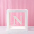 thumbnail image 2 of 26 Letters DIY Party Decoration White Transparent Balloons Wedding Confession Birthday Party Decoration Scene Layout Balloons, 2 of 4