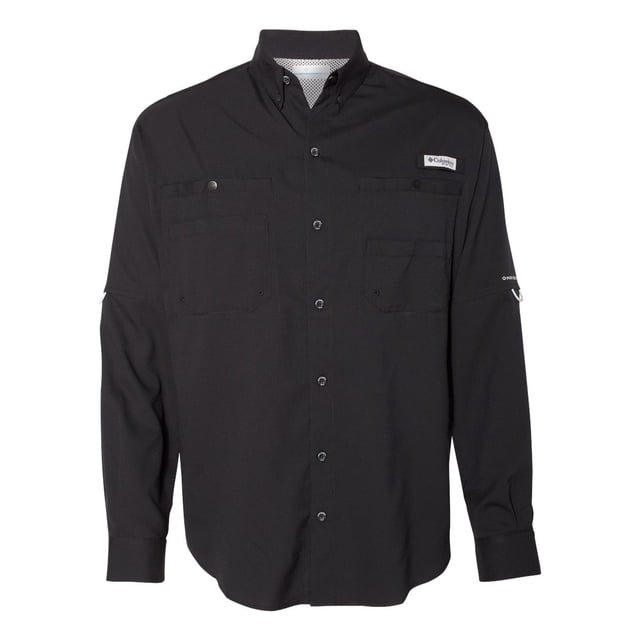 PFG Tamiami II Long Sleeve Shirt, 3X, Black