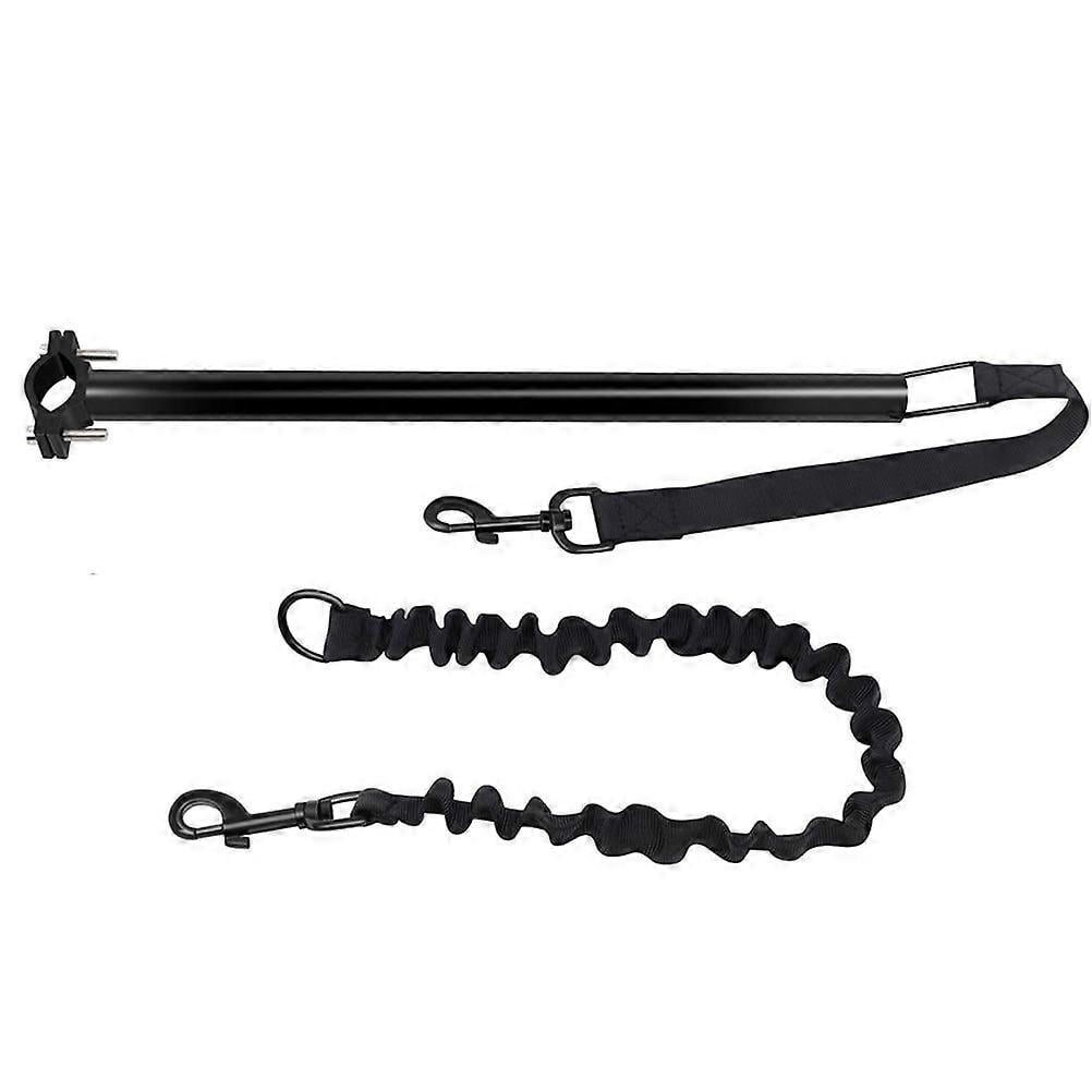 1 Set of Bike Riding Dog Leash Wear-resistant Dog Bike Leash Retractable Bicycle Dog Leash