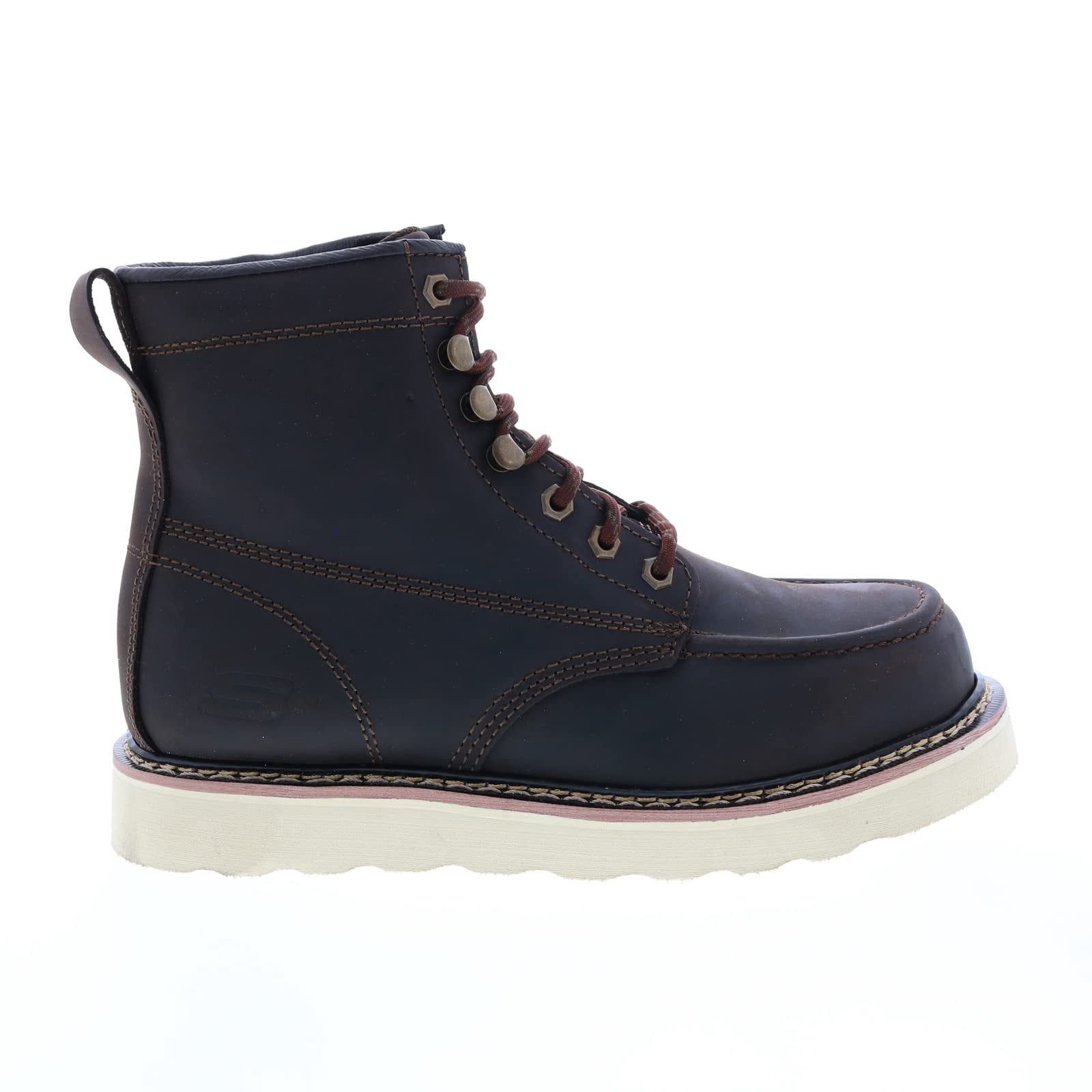 Skechers Mens Work Pettus Chirk Brown Work Boots Boots 11