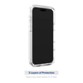 thumbnail image 3 of onn. iPhone 16 Pro Max Rugged Phone Case with Smartport Protection, Clear, 3 of 8
