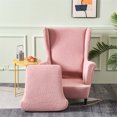 thumbnail image 3 of Transemion Refresh Look Of Wingback Chair Stylish And Practical Covers Made With Polyester Wing Chair Cover Winered, 3 of 6