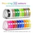 thumbnail image 4 of FlyFlise 3D Plastic Embossing Label Tape Refill for DYMO 12965, 4 of 8