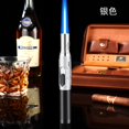 thumbnail image 2 of Silver Flame Torch Lighter With Refillable Butane Gas, Jet Fire Lighter For Kitchen Culinary Grill Camping Diy Projects, Windproof Design For Reliable Ignition In Various Conditions, 2 of 3