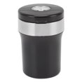 thumbnail image 2 of Car Ashtray, Black Stainless Steel Inside LED Mini Car Trash Can With Real Clock, Indoor Multipurpose  Trash Can For Car, 2 of 8