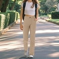thumbnail image 4 of XDZJLR Pantalon Fille Robe Enfant Très Extensible avec Poches Mode Décontracté Bas Kaki 13-14 Ans, 4 of 6