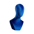 thumbnail image 1 of Yinanstore Mannequin de Buste Support Polyvalent pour Coiffe Usage Commercial Chapeaux Bleu, 1 of 8