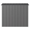 thumbnail image 4 of Arrow Classic Steel Storage Shed, 8x7, Charcoal, 4 of 7