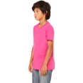thumbnail image 3 of Bella Canvas Jersey Short-Sleeve Tee 3001Y, S, Berry, 3 of 6
