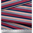 thumbnail image 2 of Soimoi Polyester Crepe Fabric Horizontal Stripe Fabric Prints by Yard 42 Inch Wide, 2 of 5