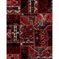 thumbnail image 1 of Ahgly Company Indoor Rectangle Abstract Chestnut Brown Patchwork Area Rugs, 5' x 7', 1 of 6