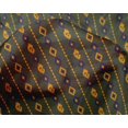 thumbnail image 4 of oneOone Silk Tabby Fabric Stripe & Geometric Ikat Printed Craft Fabric BTY 42 Inch Wide, 4 of 4
