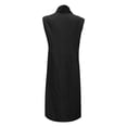 thumbnail image 5 of FcBaudy Robe Sans Manches à Col Rond, Robes d'Été pour Femmes, Robes pour Femmes Femmes Été Décontracté Poche Boutons Uni Épaules Dénudées Robe Sans Manches Robe Femme, 5 of 5