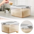 thumbnail image 1 of Food Containers Food Airtight Food Storage Containers Food Storage Large Volume Storage Containers For Cereal Rice Kitchen Meal Prep Containers Reusable Glass Fruit Containers for Fridge Kids Lunch, 1 of 3