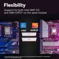 thumbnail image 4 of Crucial Pro Overclocking 32GB (2 x 16GB) DDR5 6400 (PC5 51200) Desktop Memory Model CP2K16G64C38U5W, 4 of 5