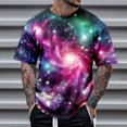 thumbnail image 2 of LUOGENLI T-shirts pour Homme pour Hommes Masculin Printemps et Automne Tout Imprimé Manche Courte Col Rond T-Shirt Floral Tendance de Mode Chandail de Base T-shirts pour Homme T-Shirt Graphique Pâques Gris G, 2 of 4