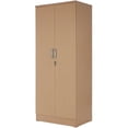 thumbnail image 2 of Pemberley Row Engineered Wood Maple Wardrobe Cabinet Rectangular 72" Unassembled, 2 of 6