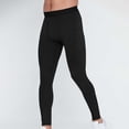 thumbnail image 4 of hoksml Men's Drying Yoga Workout Tights with Color Block Elastic Waist Compression Base Layer Pants for Gym Training, 4 of 5